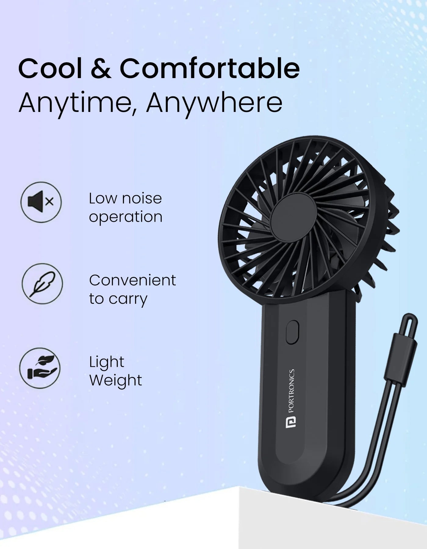 6" Mini Fan USB Rechargeable